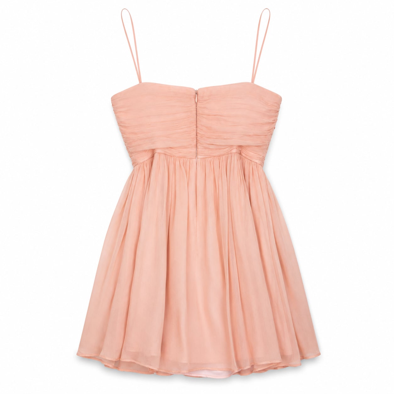 J.Crew Pink Chiffon Ruched Strapless Romper Size 0 Petite